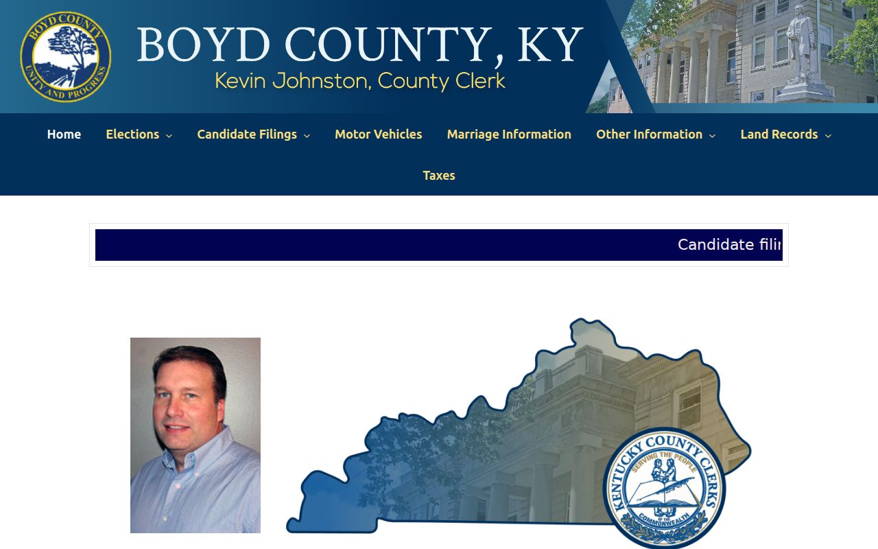 Ashland residents directory Boyd County Clerk records office