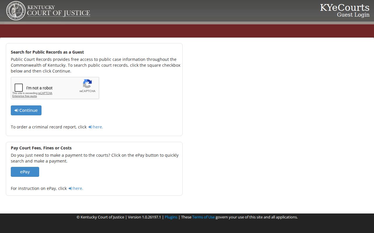 Ashland residents directory Kentucky CourtNet guest search